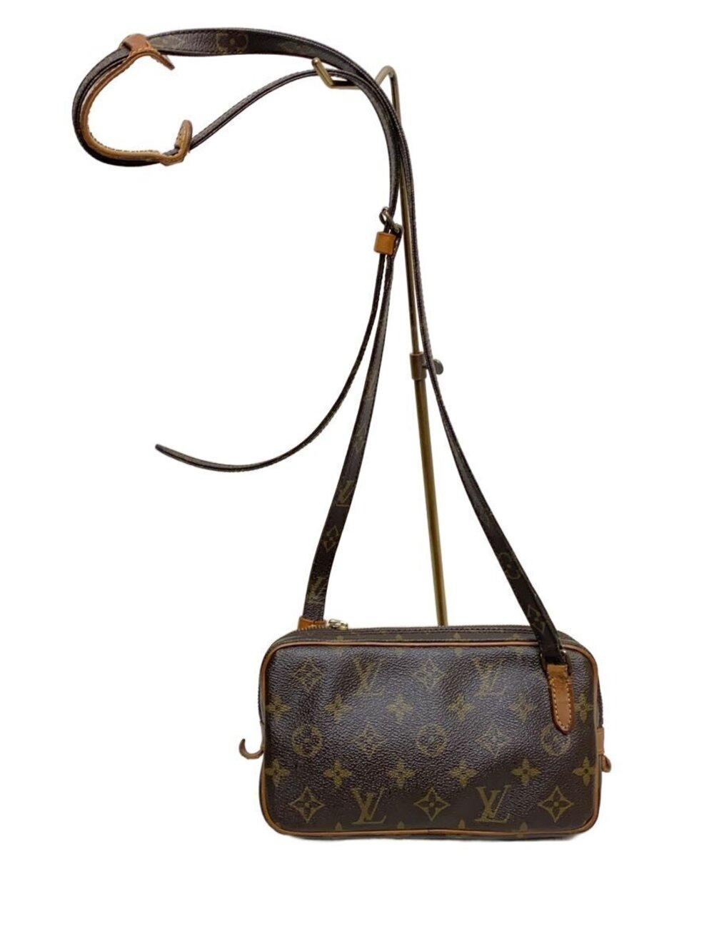 LOUIS VUITTON Pochette Marly Bandouliere Monogram Canvas Brown